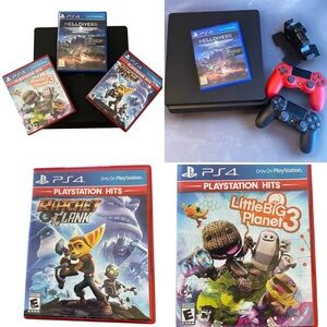 Sony PlayStation Bundle PS 4 Slim Console 1TB, 2 controllers, Helldivers ++++